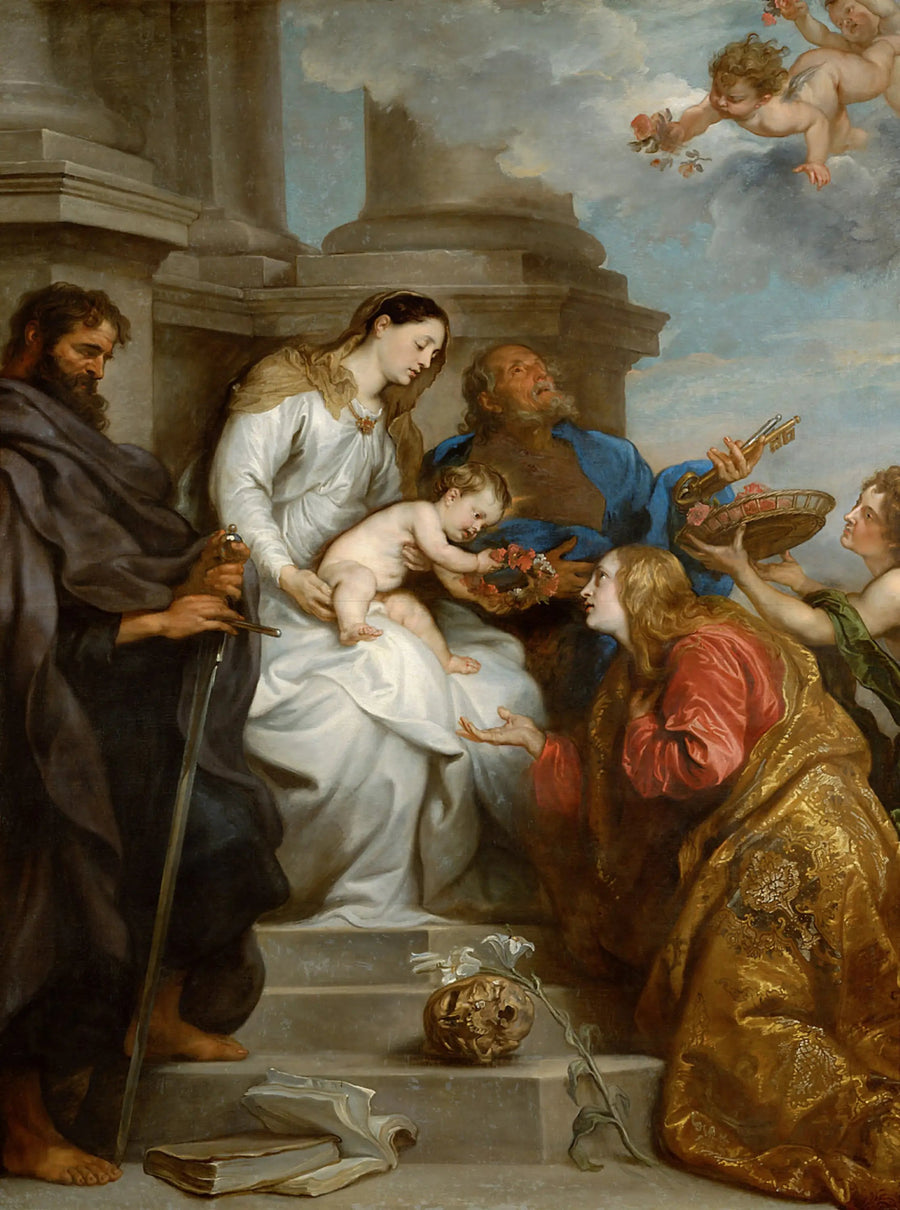 Coronación de Santa Rosalía - Antoine van Dyck