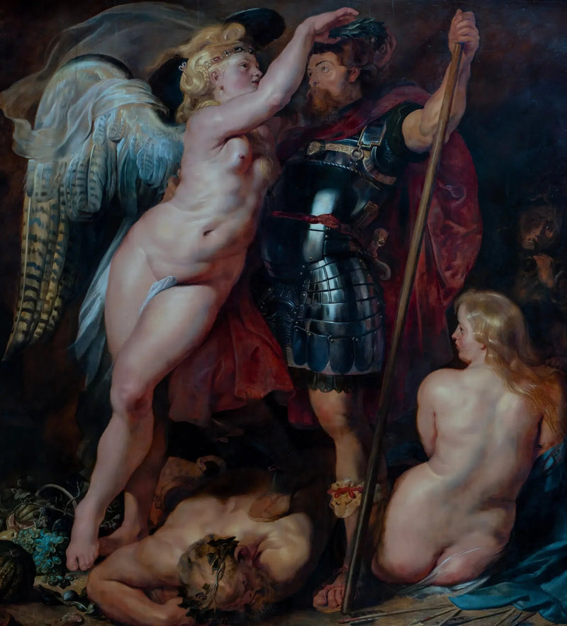 Coronación del héroe - Peter Paul Rubens