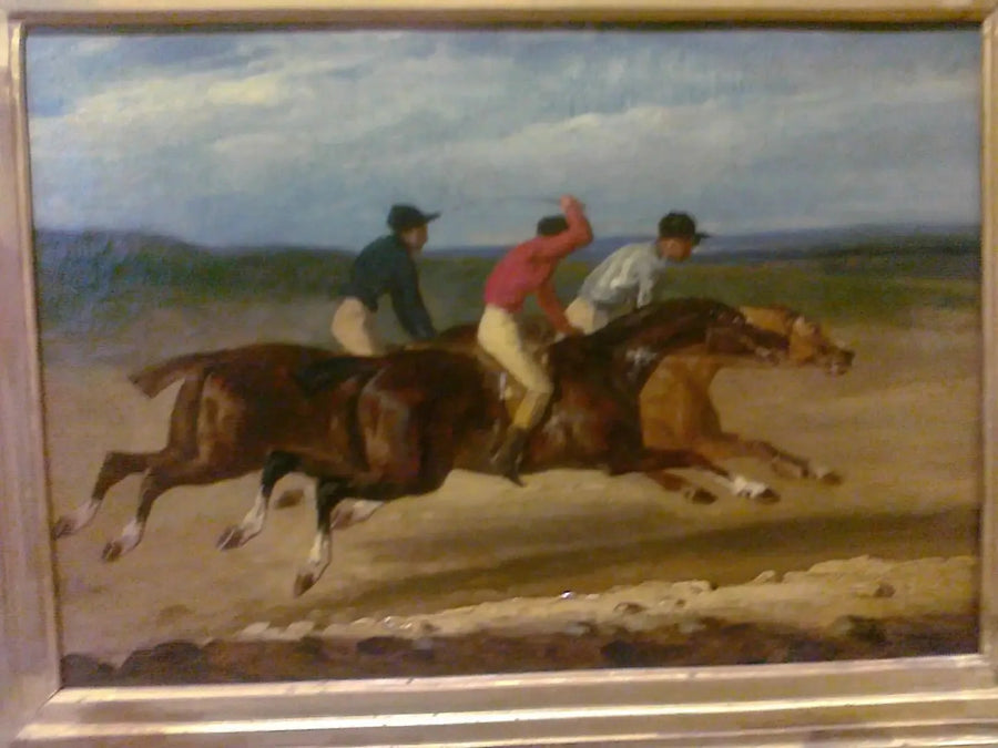 Carrera de caballos montados - Théodore Géricault