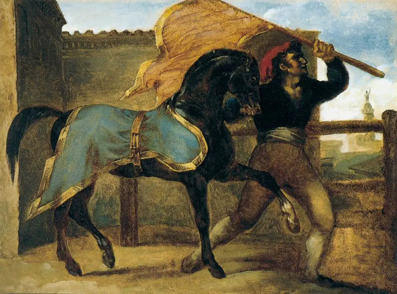 Carrera de caballos - Théodore Géricault