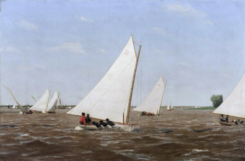 Carreras de veleros en el Delaware - Thomas Eakins