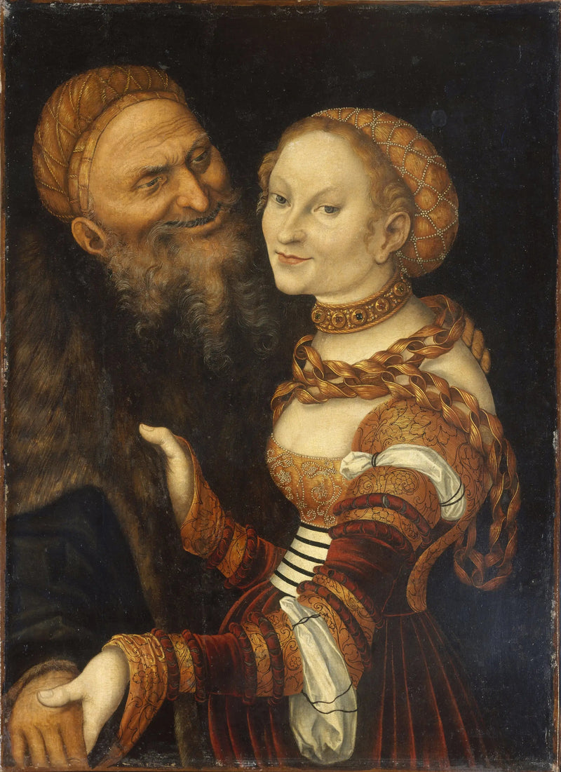 Cortesana y Anciano - Lucas Cranach el Viejo