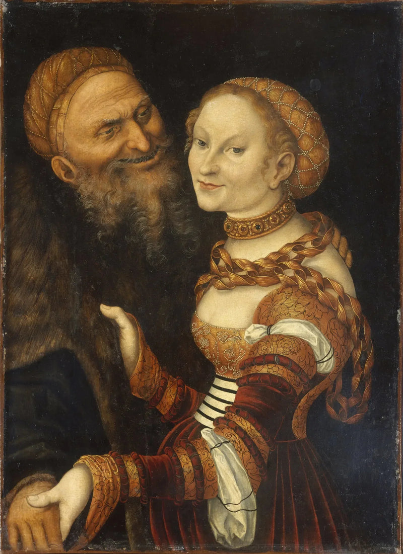 Cortesana y Anciano - Lucas Cranach el Viejo