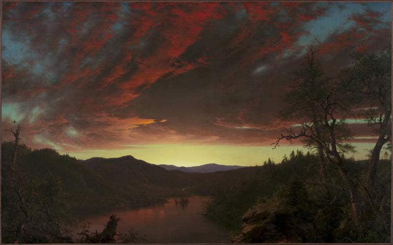 Crepúsculo en la naturaleza salvaje - Frederic Edwin Church