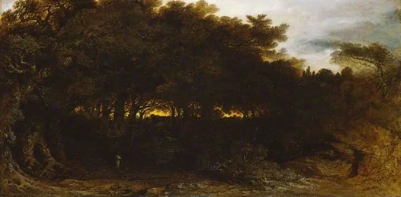 Crepúsculo en el bosque - John Martin