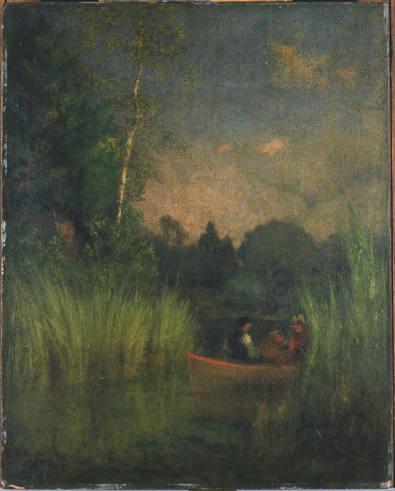 Crepúsculo entre los juncos (bahía de Alejandría) - George Inness