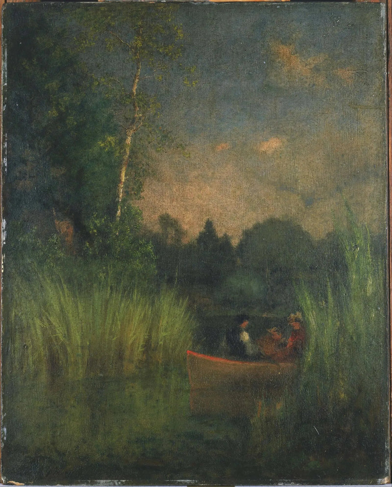 Crepúsculo entre los juncos (bahía de Alejandría) - George Inness