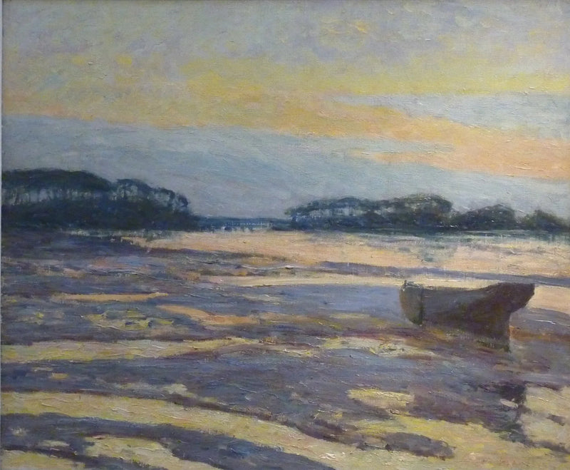 Crepúsculo amarillo sobre las marismas, Loctudy - Maxime Maufra