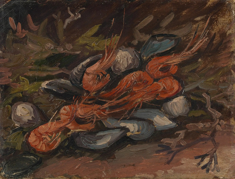 Camarones y mejillones - Vincent van Gogh