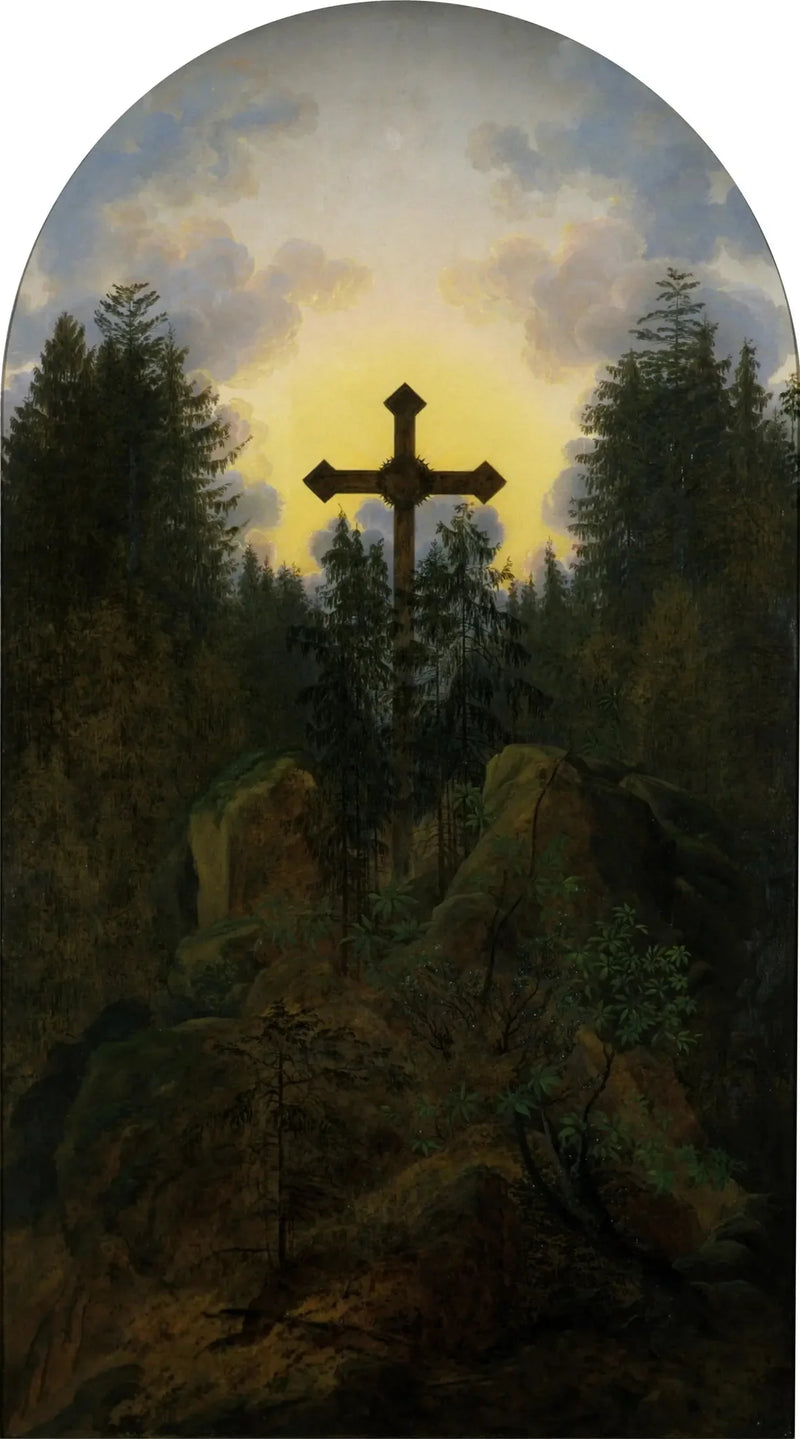 Cruz en la montaña - Caspar David Friedrich