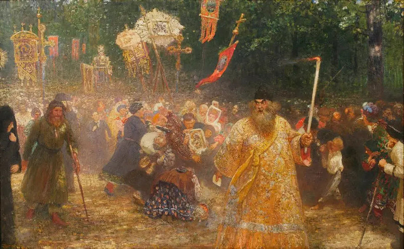 Cruces de madera de roble - Ilya Repin