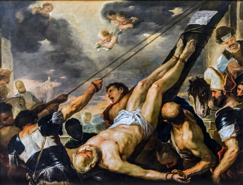 Crucificación de san Pedro - Luca Giordano
