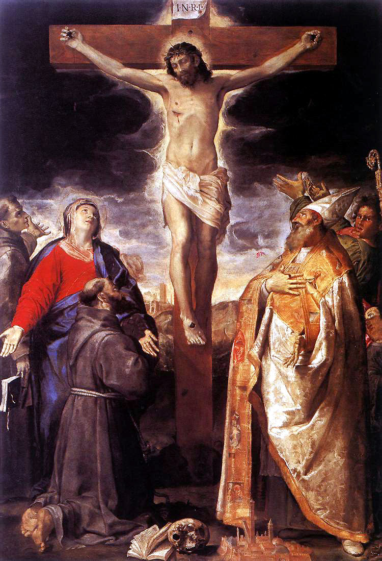 Crucifixión con santos - Annibale Carracci