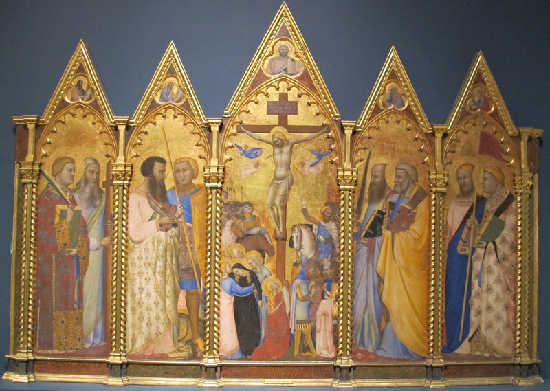 Crucifixión con los santos - Bernardo Daddi