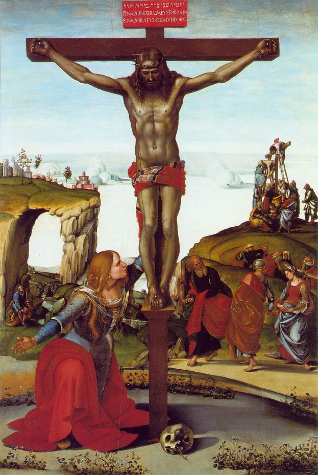 Crucifixión con María Magdalena - Luca Signorelli
