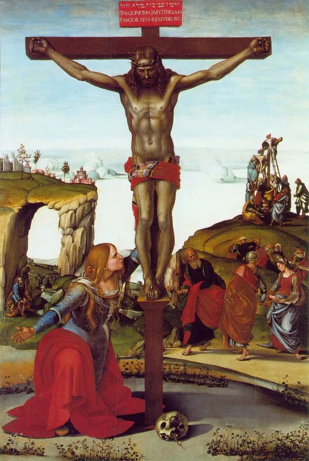 Crucifixión con María Magdalena - Luca Signorelli