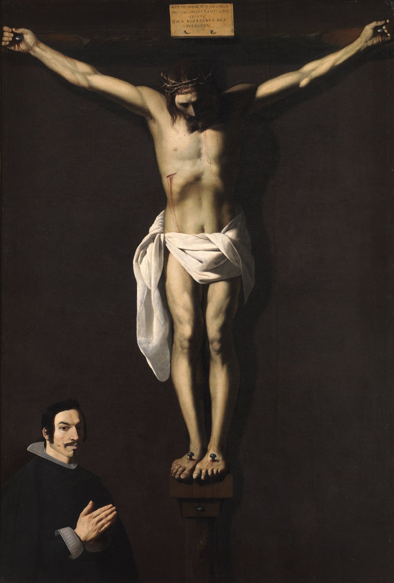 Crucifixión con un donante - Francisco de Zurbarán