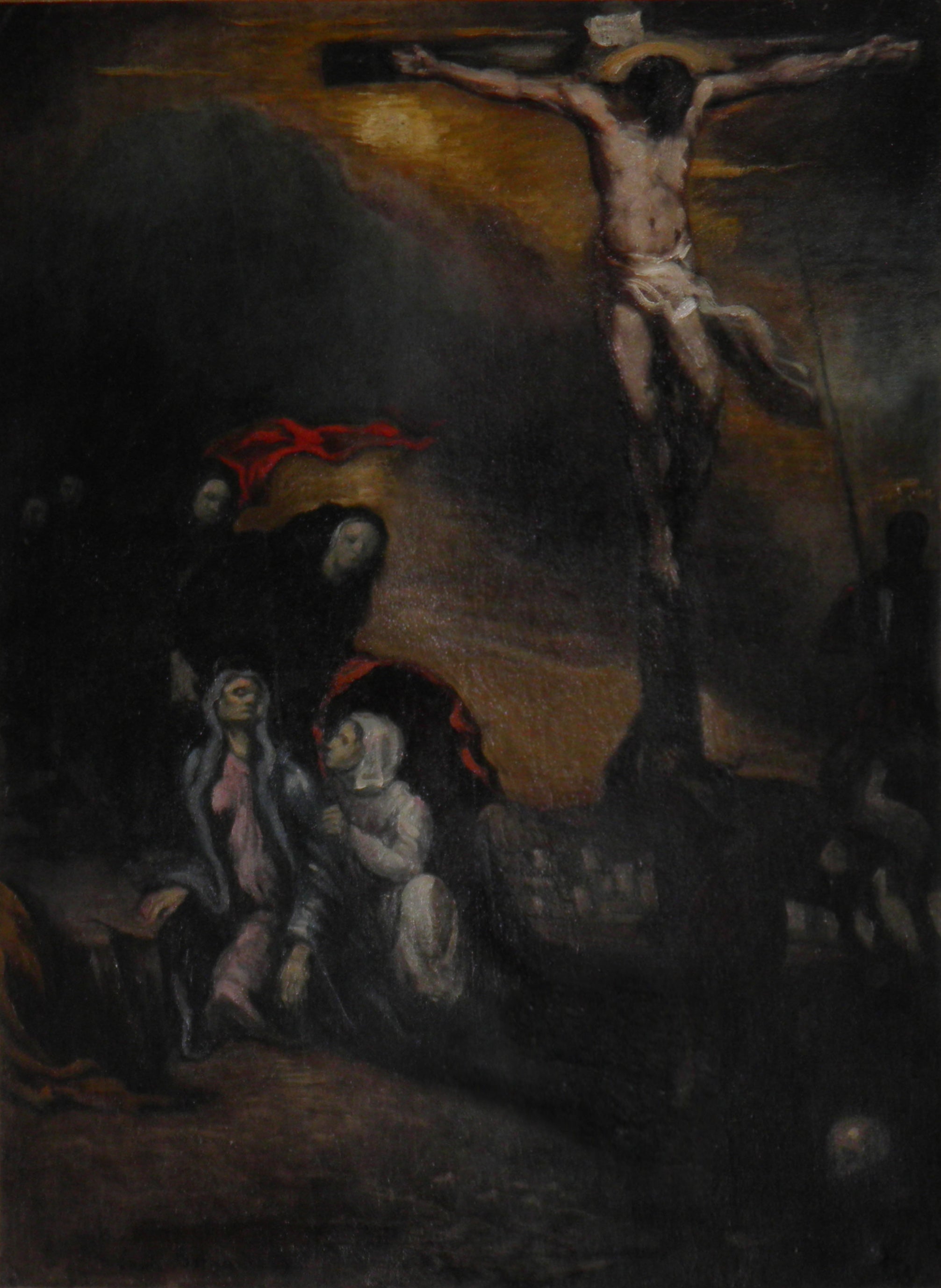 Crucifixion - Émile Bernard image 1 copie peinte à la main à l’huile