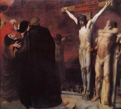 Crucifixion - Franz Von Stuck image 1 tableau peint à l’huile sur toile
