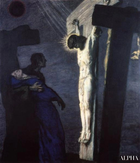 Crucifixion - Franz Von Stuck Reproductions de tableaux à la peinture à l’huile