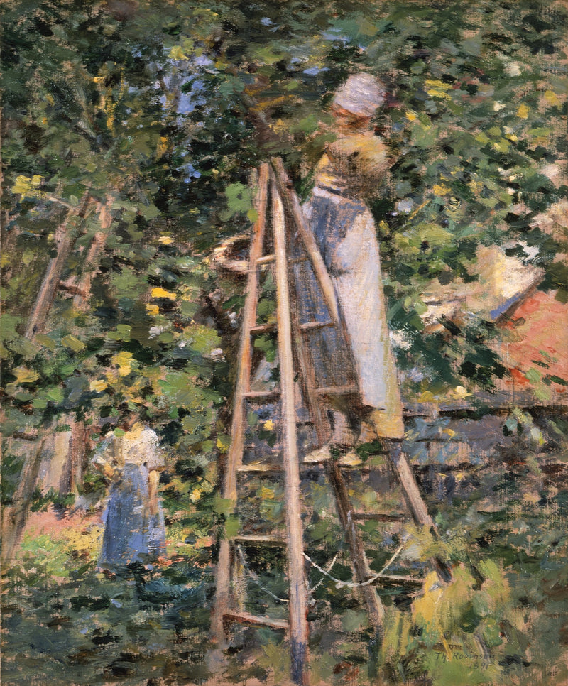 Cosecha de ciruelas - Theodore Robinson