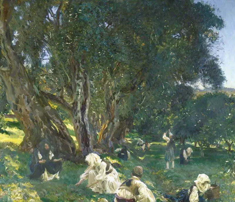 Recogedores de aceitunas albaneses - John Singer Sargent