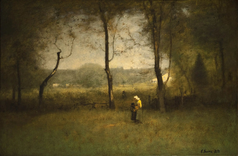 Cosechadores de madera, una tarde de otoño - George Inness