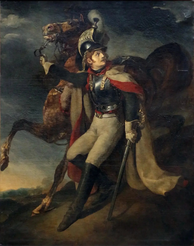 Cuirassier herido saliendo del fuego - Théodore Géricault