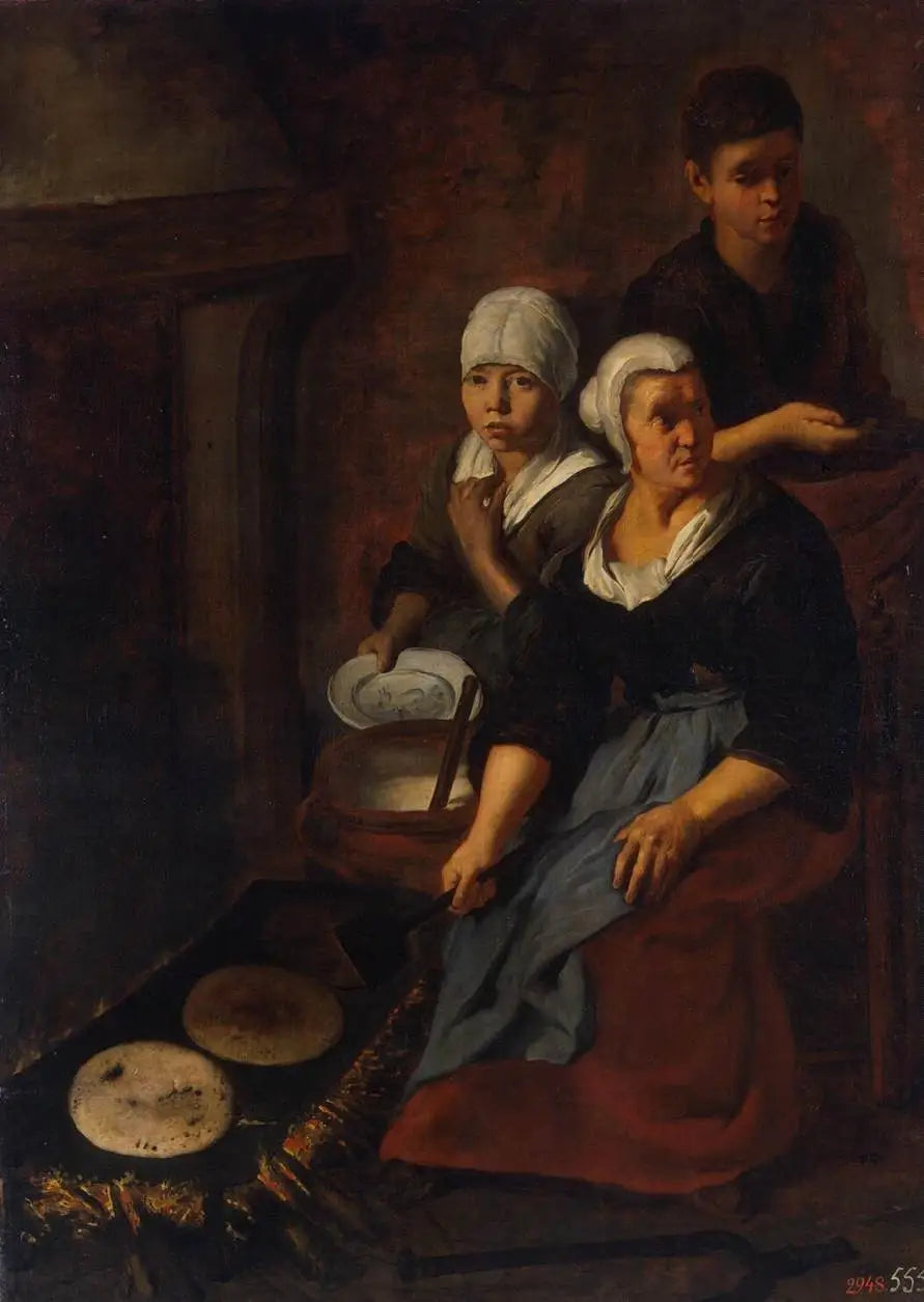 Cocción de tortitas planas - Bartolomé Esteban Murillo