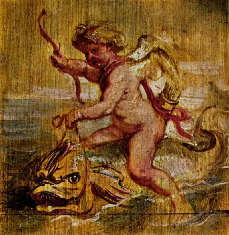 Cupido montando un delfín - Peter Paul Rubens