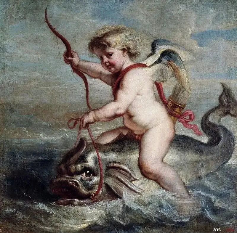Cupido sobre un delfín - Peter Paul Rubens