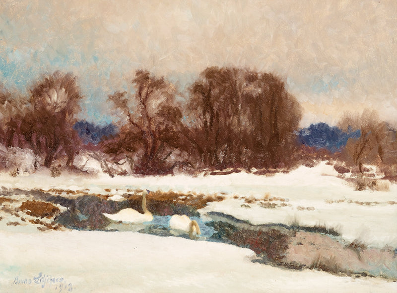 cisnes de invierno - Bruno Liljefors
