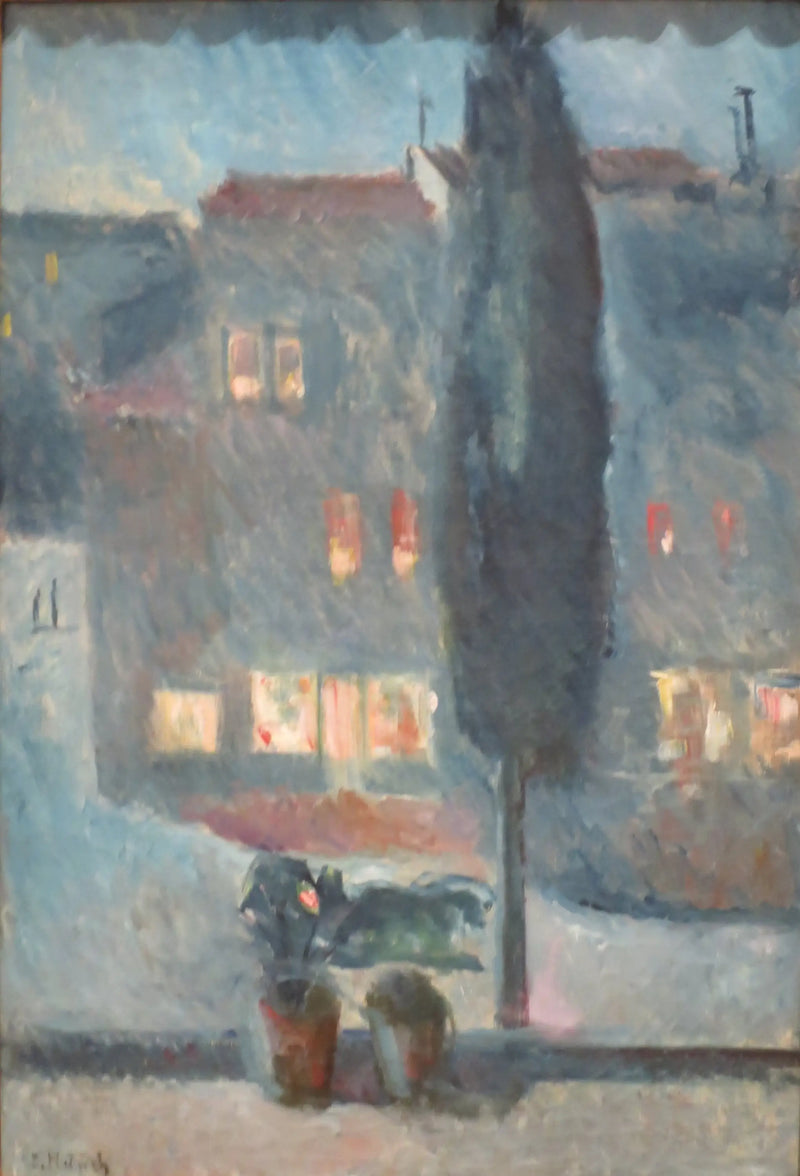 Cipreses a la luz de la luna - Edvard Munch