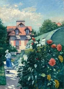 Dalias, Jardín del Pequeño Gennevilliers - Gustave Caillebotte