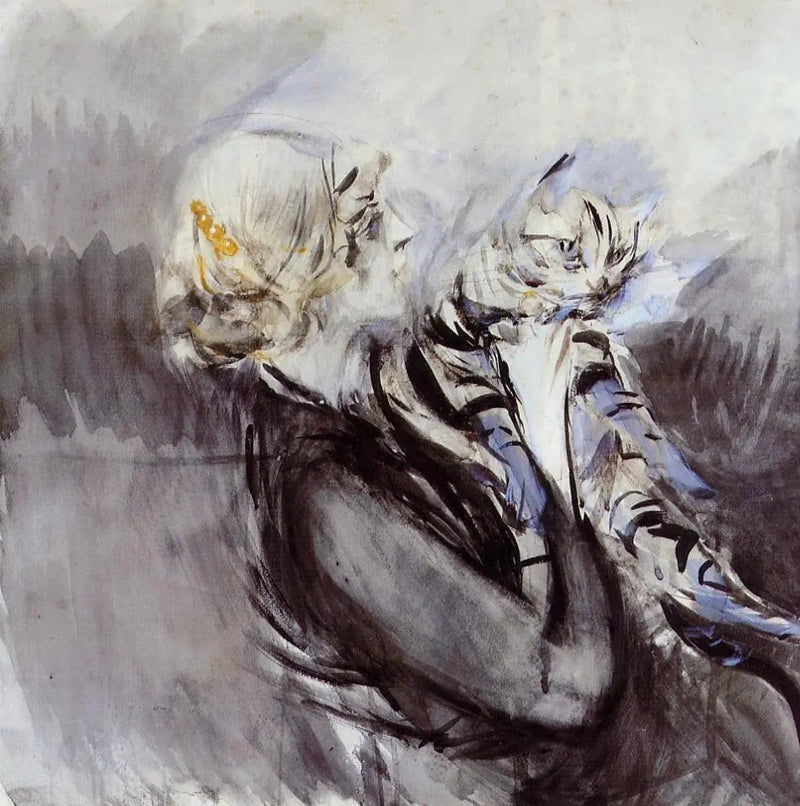Dame al gato - Giovanni Boldini