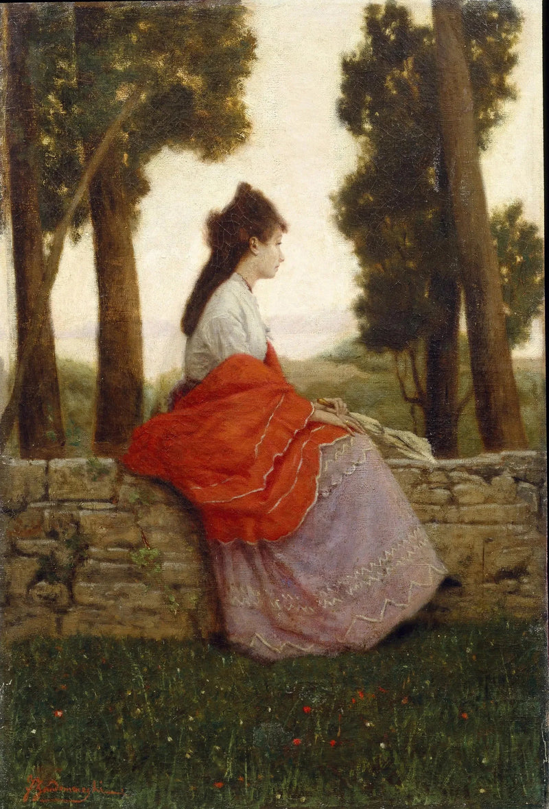 Dame en el parque - Federico Zandomeneghi