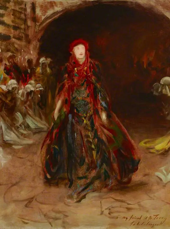 Dame Ellen Terry (1847-1928) en el papel de Lady Macbeth en « Macbeth » de William Shakespeare - John Singer Sargent