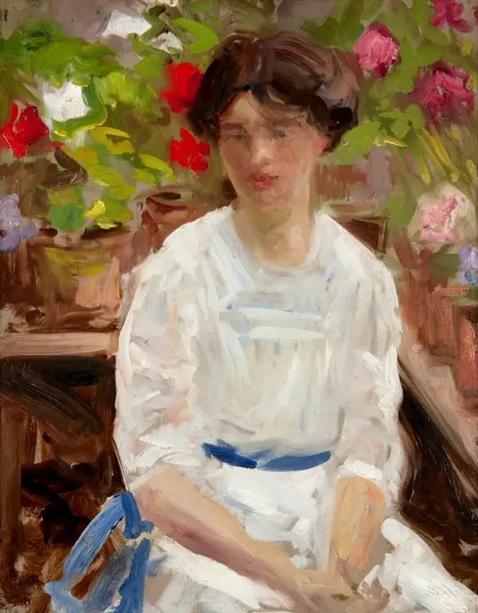 Dame en blanco - Francis Cadell