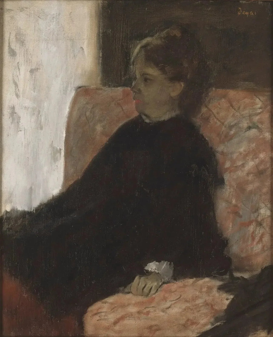 Dama en negro - Edgar Degas