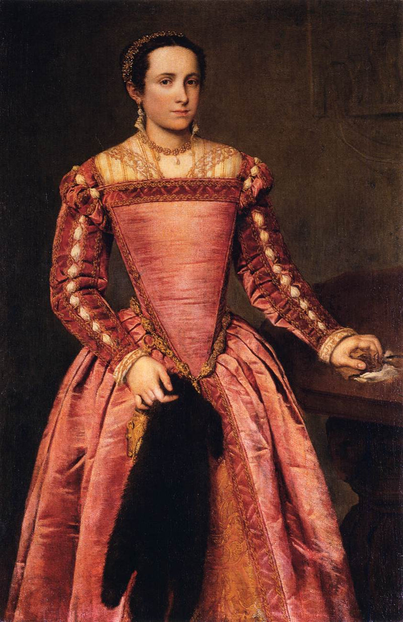 Dame en vestido rojo - Giovanni Battista Moroni