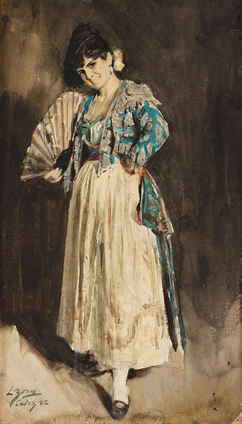 Dama española con boina negra - Anders Zorn