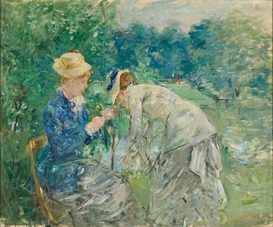 Damas recogiendo flores - Berthe Morisot