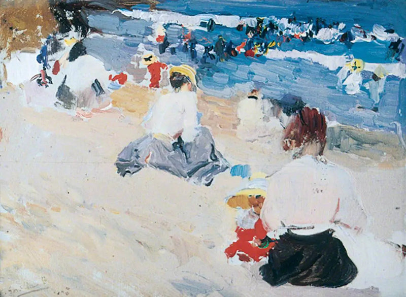 Damas en la playa - Joaquín Sorolla