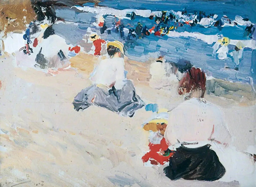 Damas en la playa - Joaquín Sorolla