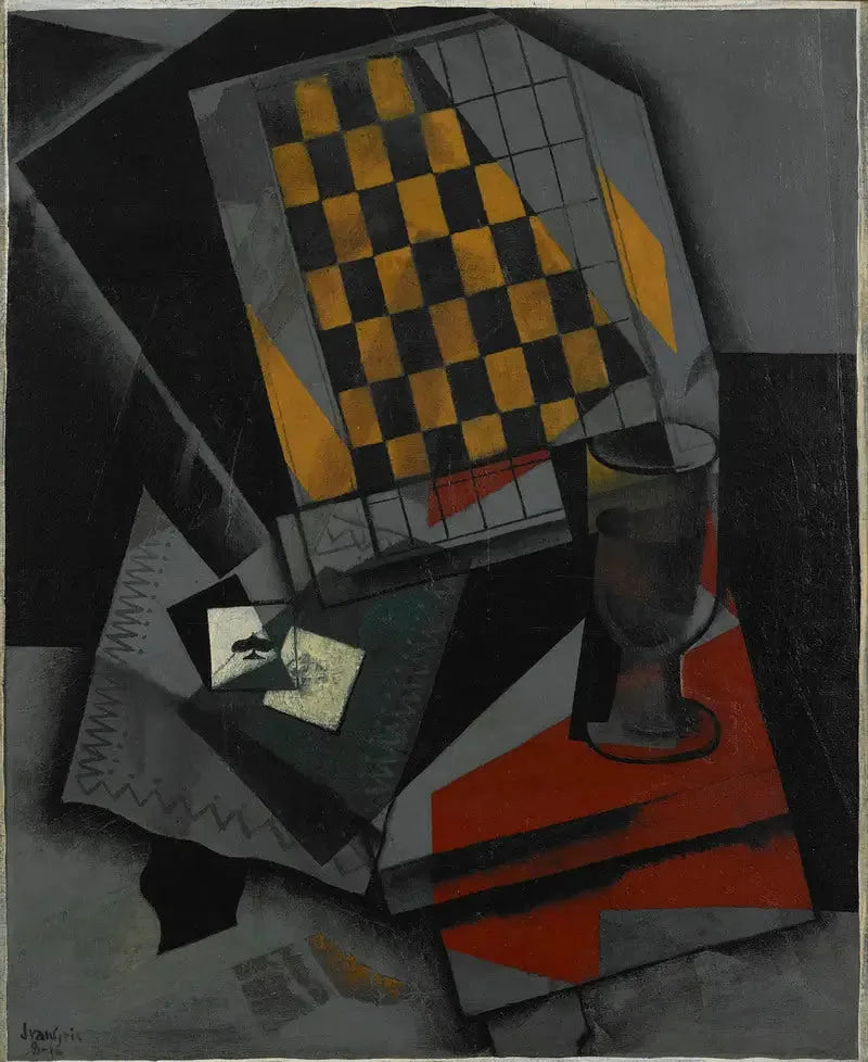 Damier y cartas para jugar - Juan Gris
