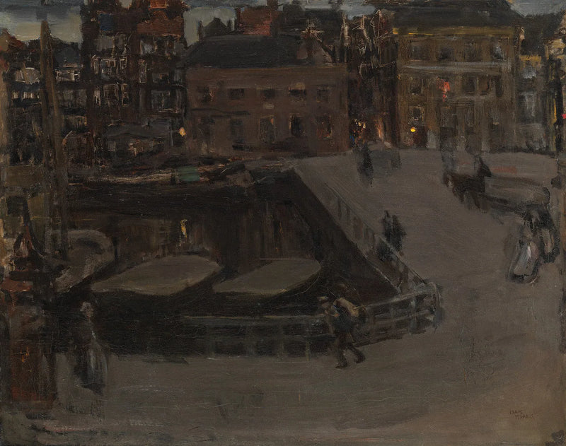 Damrak por la tarde - Isaac Israels