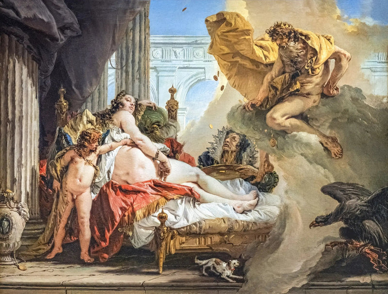 Danaé y Júpiter - Giovanni Battista Tiepolo
