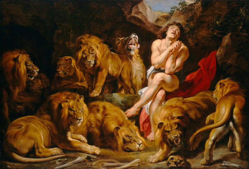 Daniel en la fosa de los leones - Peter Paul Rubens