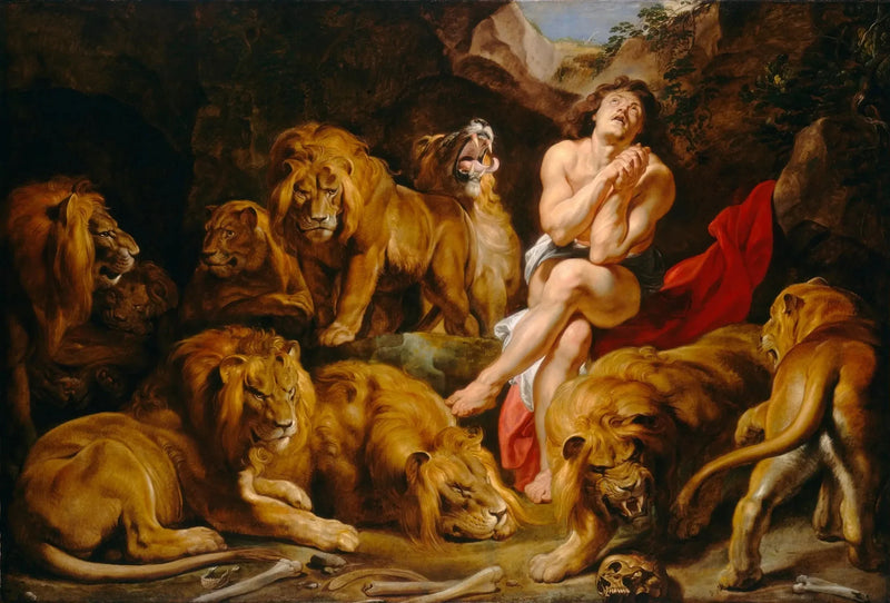 Daniel en la fosa de los leones - Peter Paul Rubens