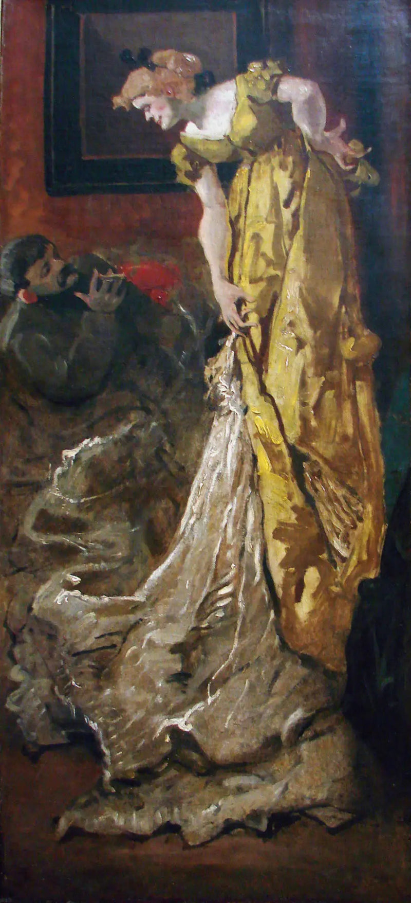 En el taller la pose del modelo (según el Taller de Alfred Stevens) - Henri de Toulouse-Lautrec